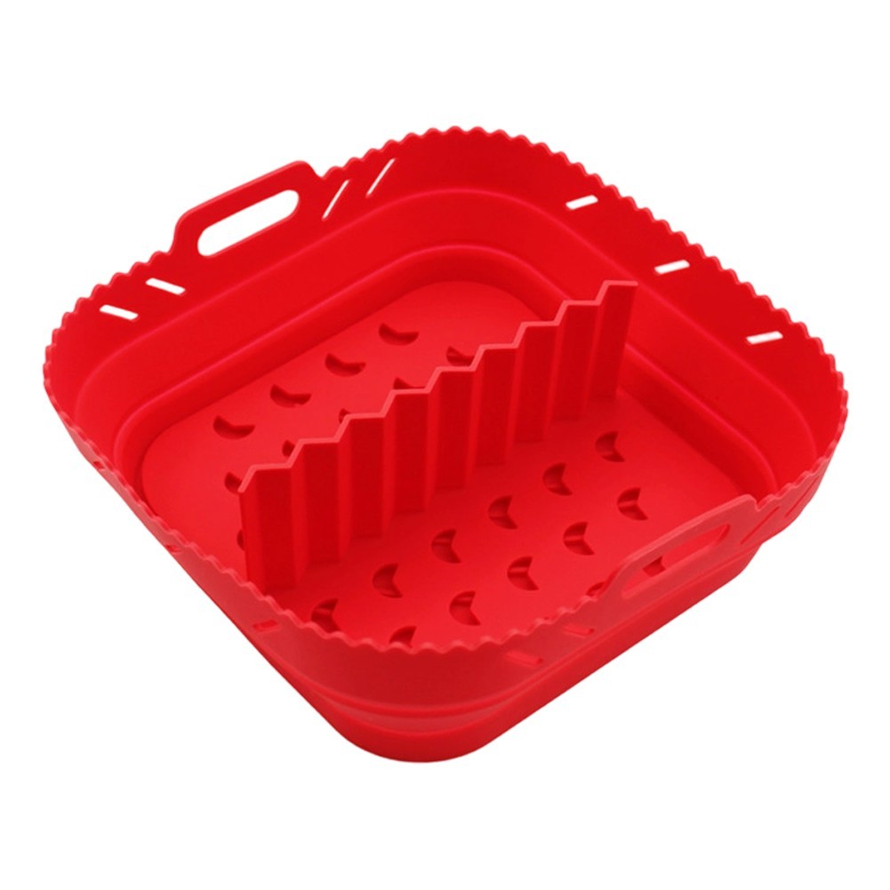 8 Zoll Luft Friteuse Matte Silikon mit Teiler zum Kochen mehrerer Gerichte