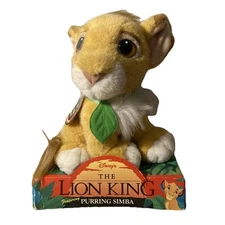 1993 Vintage Disney The Lion King Purring Simba Mattel In Box 11526 *** NO SOUND