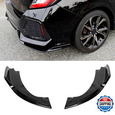 Scitoo 2Pcs Rear Bumper Lower Side Lip Canards Diffuser Splitter Apron Valence