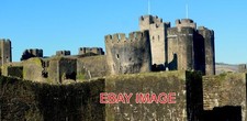 PHOTO  CAERPHILLY CASTLE THE BIGGEST CASTLE IN WALES INDEED THE SECOND LARGEST I
