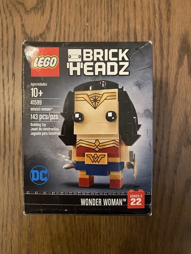 New LEGO BrickHeadz Wonder Woman 41599 Building Kit 143 Piece NIB Free Shipping!
