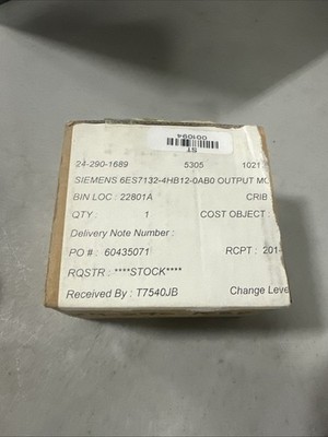 NEW!! SIEMENS 6ES7132-4HB12-0AB0 RELAY OUTPUT MODULE    +++++LOT OF 23++++++++