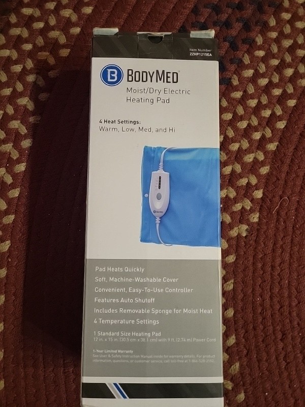 BodyMed Moist & Dry Heating Pad Warm Relief from Muscle Joint and Back Pain NEW