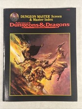 AD D: Dungeon Master Screen  Master Index TSR 9504 Complete
