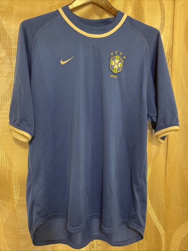 2000-02 Brazil Home Away Nike (XL) Shirt Jersey Camiseta Trikot Maglia Maillot,