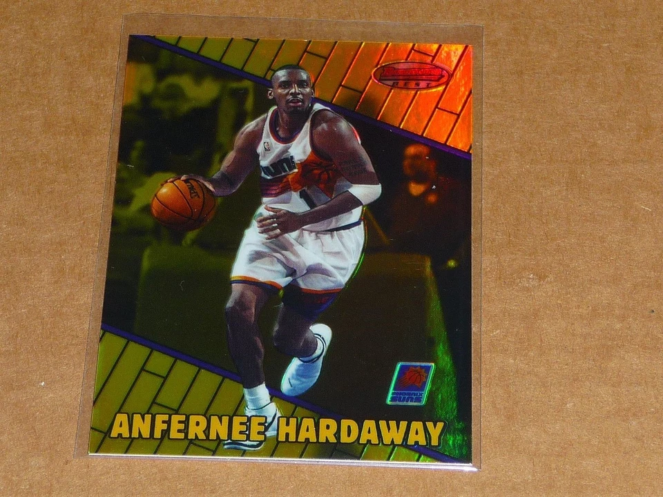 1999/00 Bowman's Best ANFERNEE HARDAWAY REFRACTOR PARALLEL SUNS 287/400 K1950 - Image 1 of 1