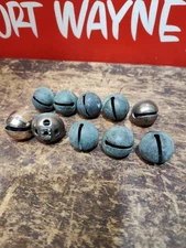 Antique Brass Horse Sleigh Bells 1" Diameter Loose Lot Of 10