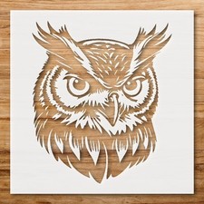 Owl Design Wall Art Stencil for Nature - Inspired Home Decor - StencilAir