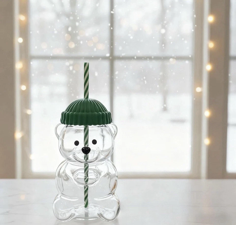 Bearista BEAR 2025 tarro de vidrio vaso de taza fría NUEVO Foto 2 de 4