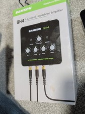 Samson QH4 Black Silver Stereo Headphone Amp Only