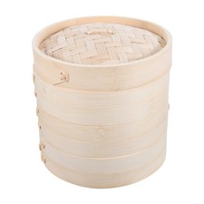 Chinese Food Steamer Basket Bamboo for Dumplings Beginner Cooking