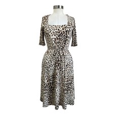 Banana Republic Square Neck Wrinkle Resistant Dress Pockets Workwear Size Small