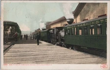 Base Station Mount Washington White Mountains NH 1907 Cog Railway Postcard