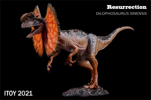 ITOY 1/35 Dilophosaurus Figure with Base Dinosaur Model Collections Gift Toys - Picture 8 of 9