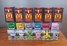 MCDONALD'S MINECRAFT COMPLETE ADULT  COMPLETE KID'S MEAL SETS, SEALED w/ CODES 