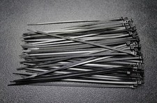 200 PK 11 INCH ZIP TIES NYLON BLACK 40 LBS UV WEATHER RESISTANT WIRE CABLE BCT11