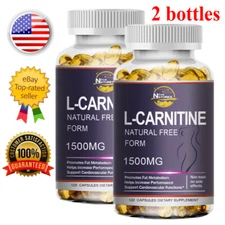L-Carnitine - Strong Fat Burner Weight Loss - Supports Natural Energy Production