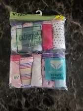 Size 2 - 10 Pack Girls Briefs Underwear Extremely Me  100% Cotton Brand New