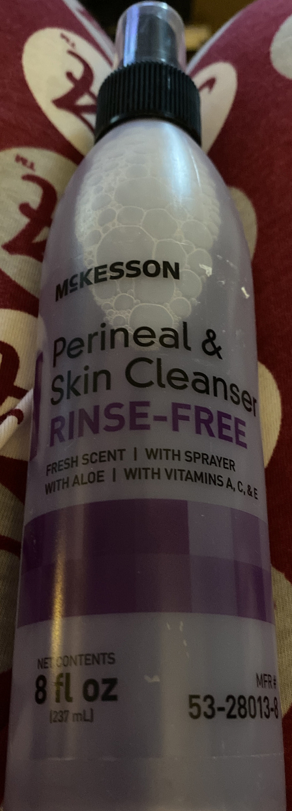 McKesson RinseFree Perineal Wash Scented Skin Cleanser 8 oz Pump