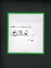 Chas Addams ADDAMS FAMILY - 'GREAT SPOT FOR A LEMONADE STAND' MATTED PRINT