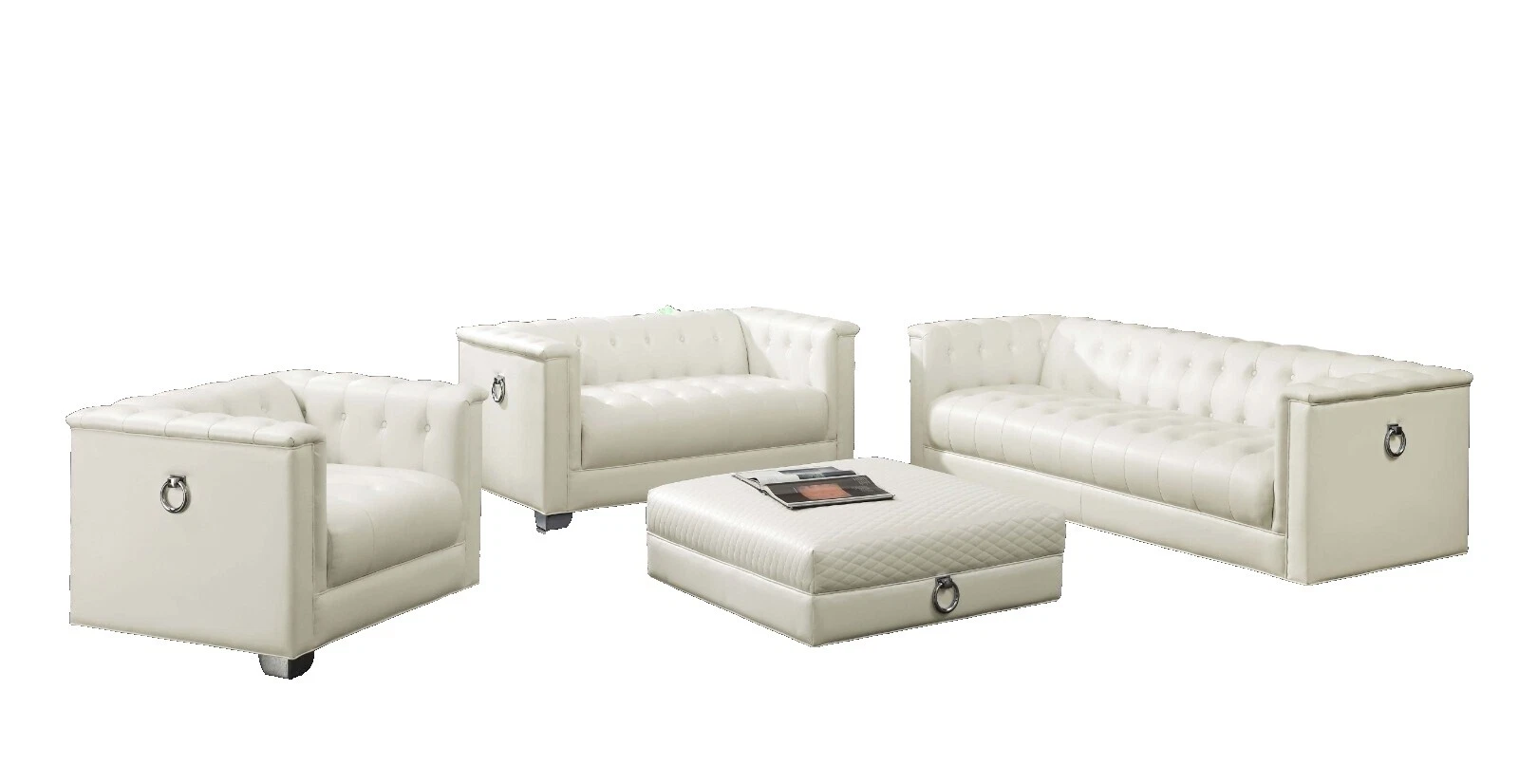 Sofá de piel sintética de la sala de estar Conjuntos