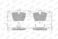 Jurid 573232J Brake Pad Set, Disc Brake For MERCEDES-BENZ