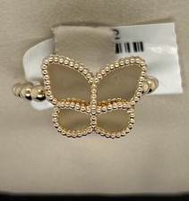 14K Yellow Gold Butterfly Ring Size 6.5''
