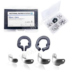 Dental Sectional Matrix System Matrix Bands Resin Clamping Seperating Ring Kit
