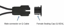 (2)QTY Enphase Q-SEAL-01 IQ Inverter Q CONNECTOR SEAL Cap - FREE SHIPPING!