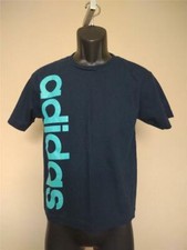 New Minor Flaws Youth Size M Medium 10/12 Blue Adidas Shirt