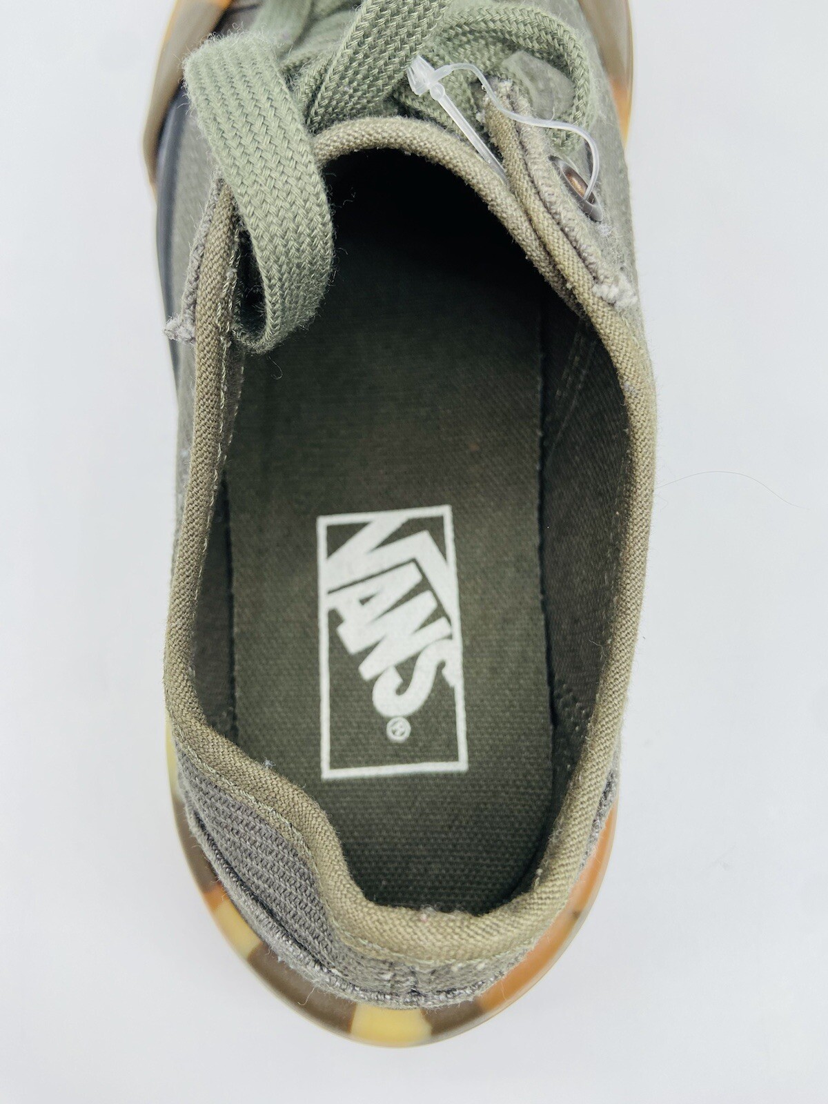 *NEW* Vans Modular Women's Army Green Canvas Rubber Camo Bottoms Shoes; 5 thumbnail 8