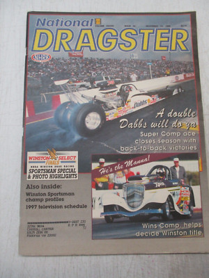 NATIONAL DRAGSTER MAGAZINE NOVEMBER 15, 19996 DAMON DABBS WINSTON SELECT FINALS