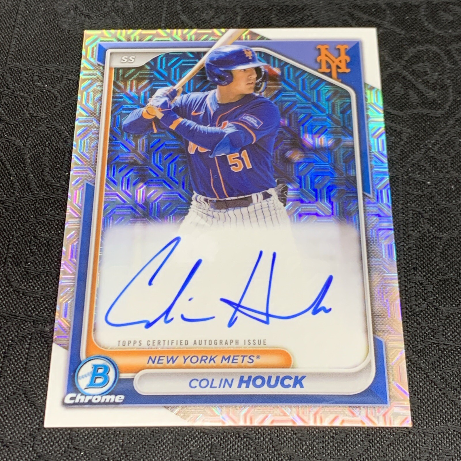 Colin Houck 2024 Bowman Chrome Mojo Refractor Auto #BMA-CH