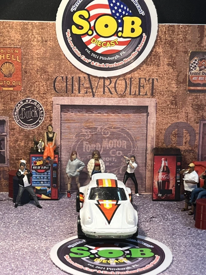 Coche diecast Hot Wheels Blackwalls 1974 Porsche P-911 blanco usado excelente estado HK Foto 3 de 4