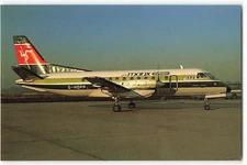 Postcard Airline MANX AIRLINES Saab 340 G-HOPP Airborne Card No. 103 CC9.