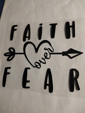 Faith Over Fear Decal