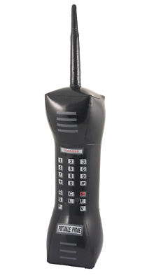 AUFBLASBARES HANDY 80ER JAHRE KOSTÜM 80ER 90ER RETRO BLOW UP ACCESSOIRE