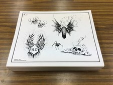 Vintage Kari Barba B W Tattoo Design Flash Lot of 196 Spaulding Rogers