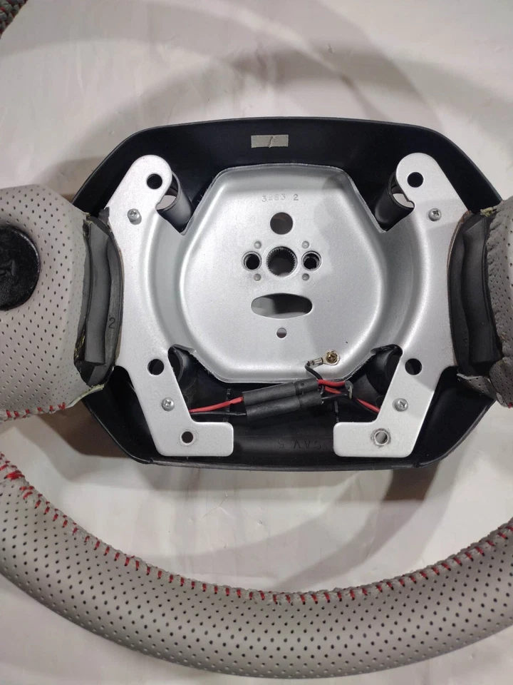 Volante Dodge Ram 1994 95 96 97 gris cuero nuevo actualización personalizada OEM Foto 3 de 4