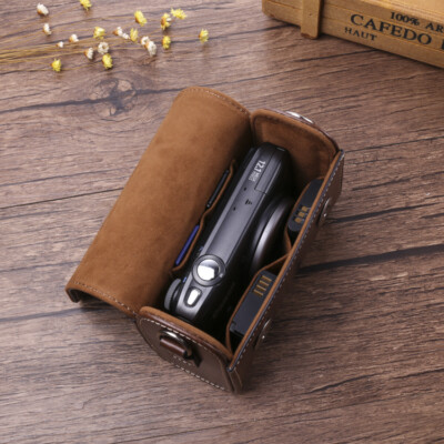 Leather Universal Camera Case Portable Bag Fit For Canon G7X3 G5X2 Ricoh GR3 GR2