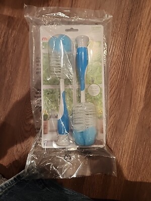 Munchkin Sponge Bottle Brush - Blue, Pack of 2
