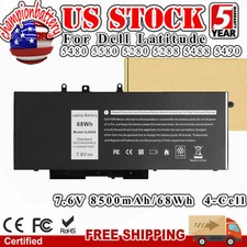 68Wh GJKNX Battery for Dell Latitude E5280 E5288 E5480 E5580 451-BBZG 5YHR4