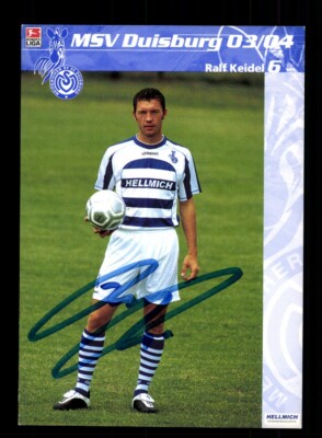 Ralf Keidel autograph card MSV Duisburg 2003-04 original signed