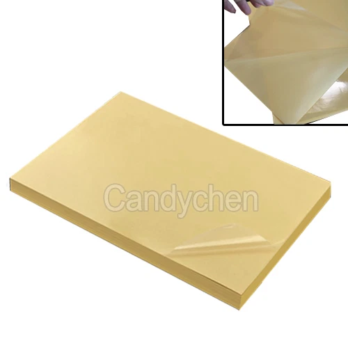 10Pcs A4 Clear Transparent Film Self Adhesive Sticker Paper For Laser Printer
