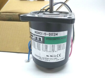 Oriental Motor Speed MSM315-002W Control Motor
