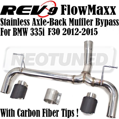 Rev9 CB211A_1 AxleBack Exhaust Carbon Fiber Tip Kit For BMW 335i F30