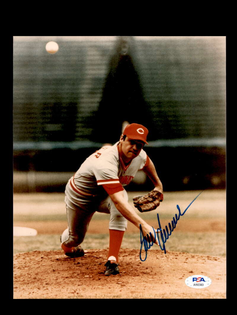 Tom Seaver PSA DNA Coa Hand Signed 8x10 Reds Photo Autograph