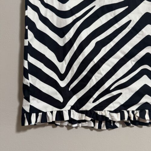 Vintage Y2K Zebra Animal Print Skirt with Ruffled Edge Size 10 - Picture 2 of 5