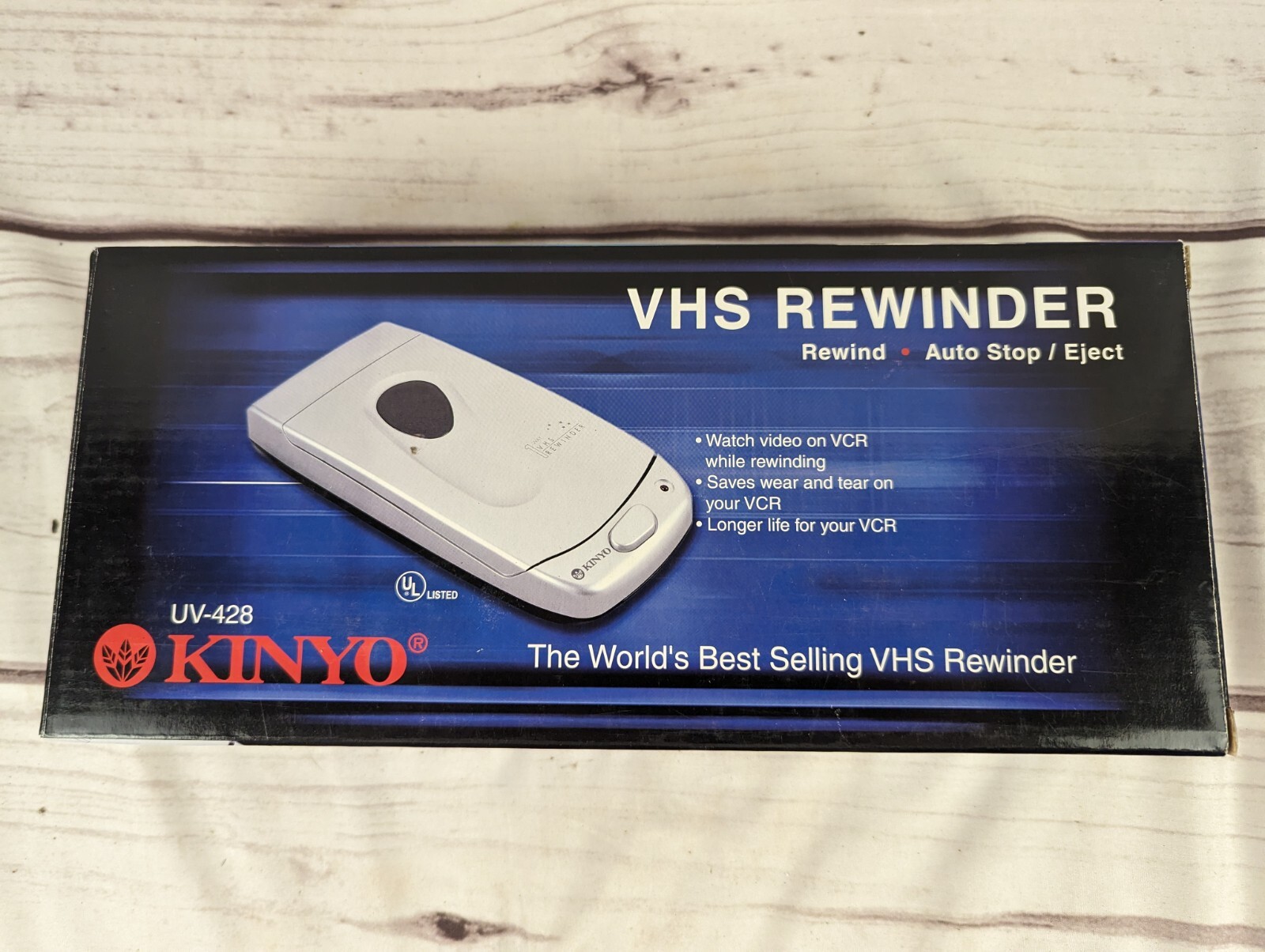 Kinyo UV428 VHS Rewinder VCR Tape Rewinder Brand New Kinyo VHS