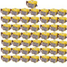 50Pcs BR-2/3AGCT4A 6V PLC Battery For FANUC A98L-0031-0025 CNC System with Plug